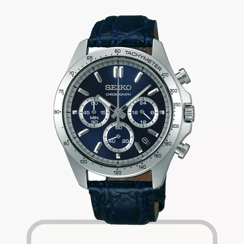 Seiko Spirit Chronograph Blue Dial Men’s Watch- SBTR019